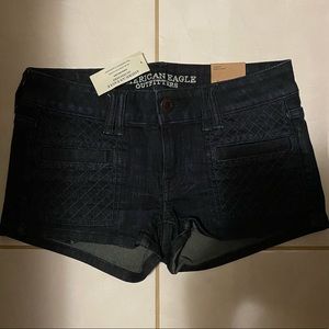 AE quilted denim short